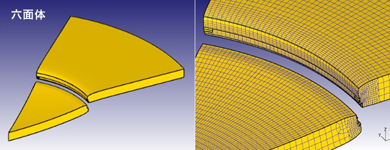 ③【要素無効化】破断面の乱れを抑え安定計算を実現(六面体)